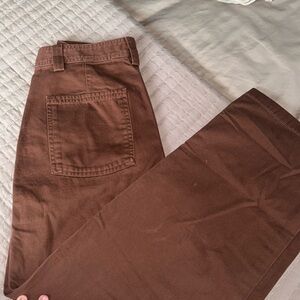Chocolate Brown straight/wide leg pants